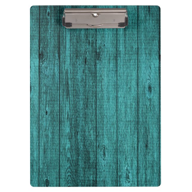 Porte-bloc bois bleu (Devant)