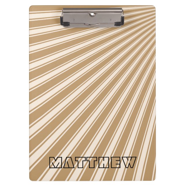 Porte-bloc Bois brun couleur bande Motif funky (Devant)