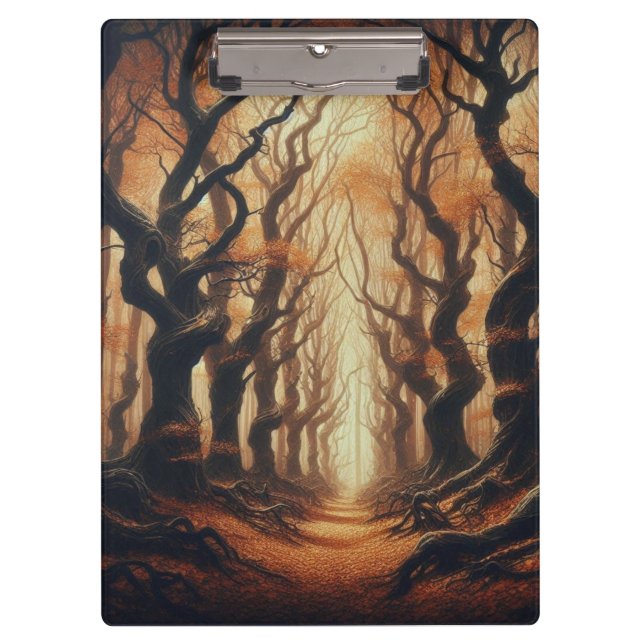 Porte-bloc Bois d'automne gothique (Devant)