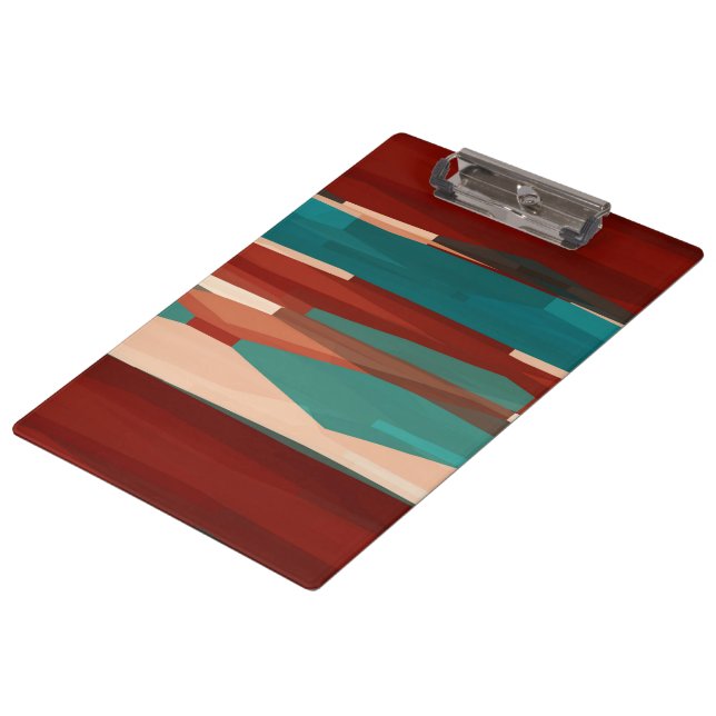 Porte-bloc Bois et turquoise (Incliné)