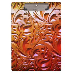 Porte-bloc Bois sculpté aspect grain de bois élégant abstrait