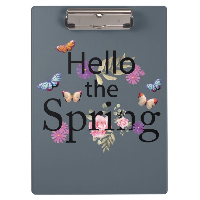 Porte-bloc Bonjour La Fleur De Printemps (Devant)