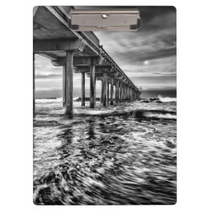 Porte-bloc Bord d'eau du B&W à l'aube, Californie