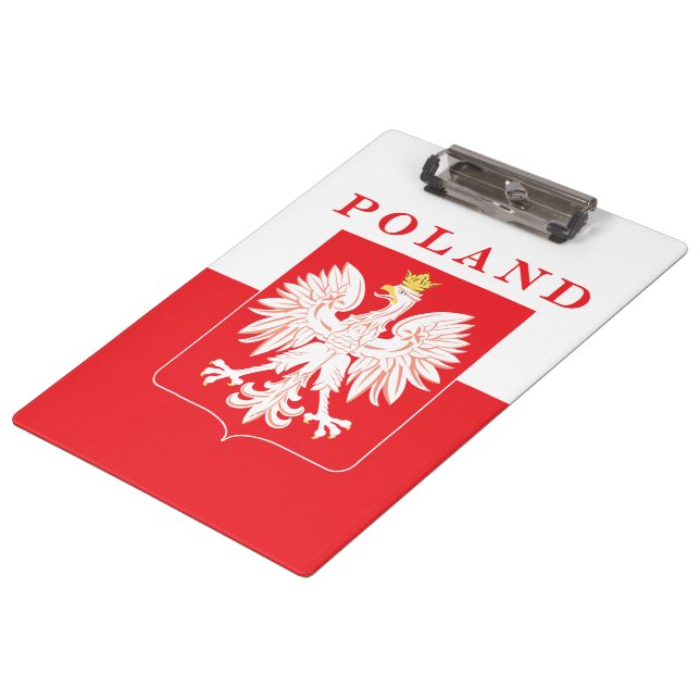 Porte-bloc Bouclier rouge aigle polonais (Incliné)
