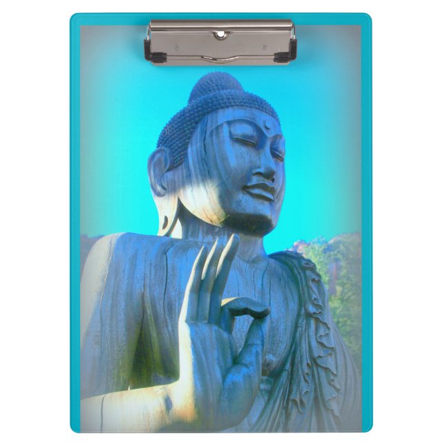 Porte-bloc bouddha bleu (Devant)