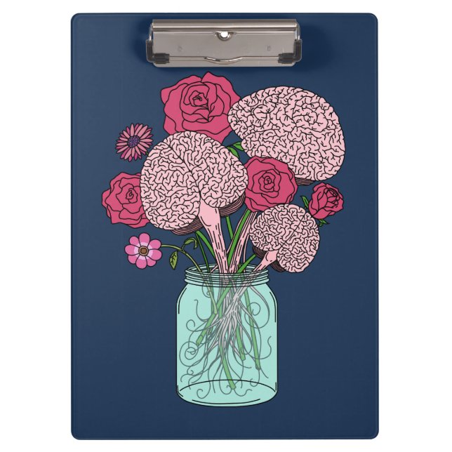 Porte-bloc Bouquet de fleurs cérébrales (Devant)