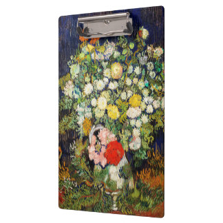 Porte-bloc Bouquet de fleurs dans un vase par Vincent Van Gog