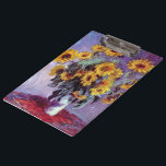 Porte-bloc Bouquet de tournesols de Claude Monet, Art Vintage<br><div class="desc">Bouquet of Sunflowers (1881) de Claude Monet est un vintage impressionniste peinture à la morue florale d'art. Fleurs jaunes fleuries du jardin. Un bouquet de tournesol de saison estivale dans un vase. À propos de l'artiste : Claude Monet (1840-1926) est un fondateur du mouvement de peinture impressionniste française, dont la...</div>