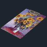 Porte-bloc Bouquet de tournesols de Claude Monet, Art Vintage<br><div class="desc">Bouquet of Sunflowers (1881) de Claude Monet est un vintage impressionniste peinture à la morue florale d'art. Fleurs jaunes fleuries du jardin. Un bouquet de tournesol de saison estivale dans un vase. À propos de l'artiste : Claude Monet (1840-1926) est un fondateur du mouvement de peinture impressionniste française, dont la...</div>
