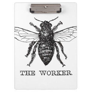 Porte-bloc Bourdon noir ouvrier abeille miel