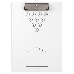 Porte-bloc Bowler's Best Friend Bowling Pins and Lane Chart