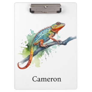 Porte-bloc Branche de Couleurs : Art Caméléon, personnalisé