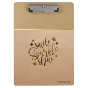 Porte-bloc Branché, Stripe, Smile Sparkle Shine - Personnalis