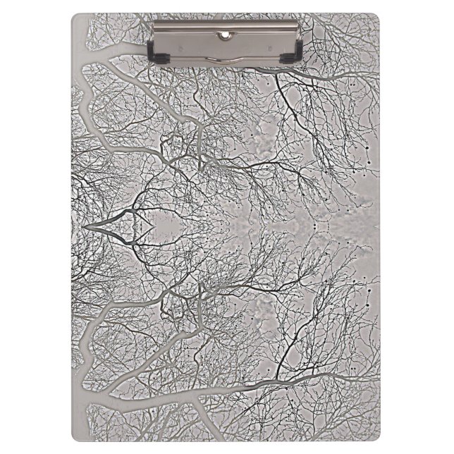 Porte-bloc Branches D'Arbre Et Ciel Gris (Devant)