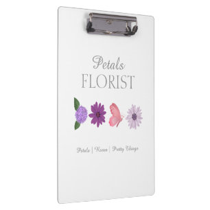 Porte-bloc Branding de boutique de fleuriste moderne