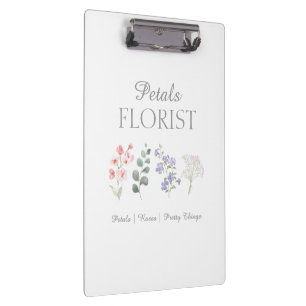 Porte-bloc Branding de la boutique de fleuriste moderne