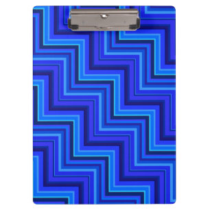 Porte-bloc Brayures bleues escaliers motif