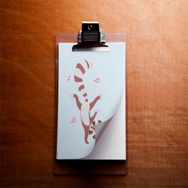 Porte-bloc Breakdance Raccoon Vibes" Funny Animal Wall Clipbo (Créateur téléchargé)