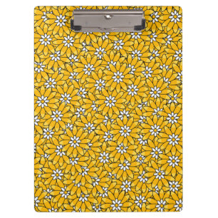 Porte-bloc Bright Jaune Chevauchement Floral