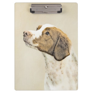Porte-bloc Brittany Paining - Un joli art original de chien