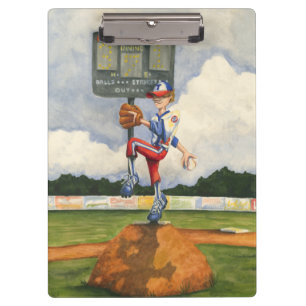 Porte-bloc Broc de base-ball sur le monticule par geai