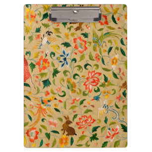 Porte-bloc Broderie animale vintage en crewel : Tapisserie an