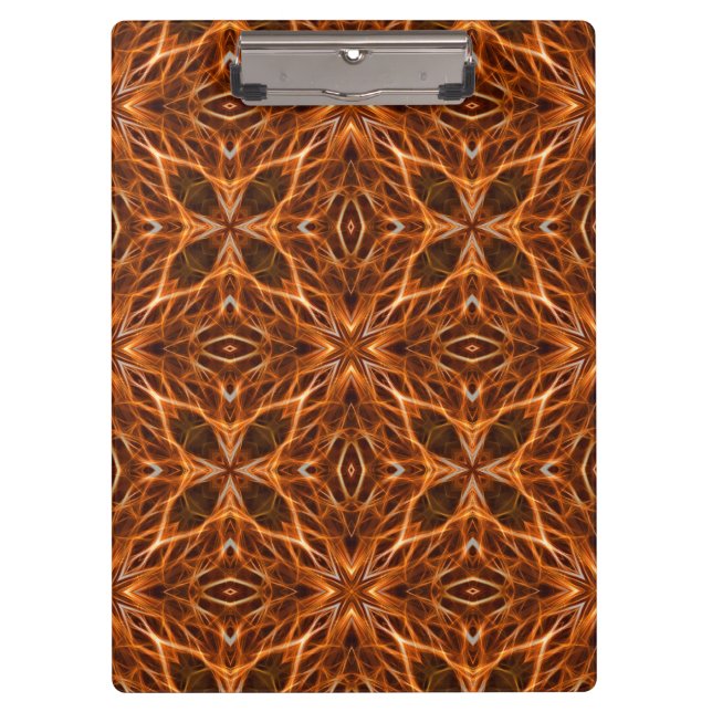 Porte-bloc Brown Kaleidoscope Mandala Motif (Devant)
