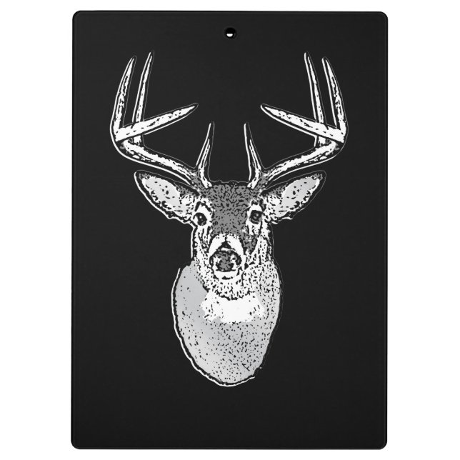 Porte-bloc Buck on Black design White Tail Deer (Dos)