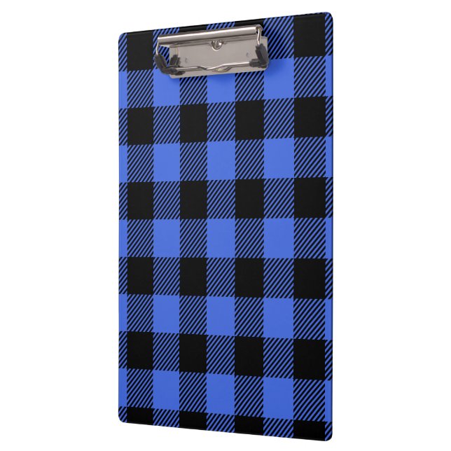 Porte-bloc Buffalo Check Blue & Black Lumberjack Plaid Decor (Gauche)