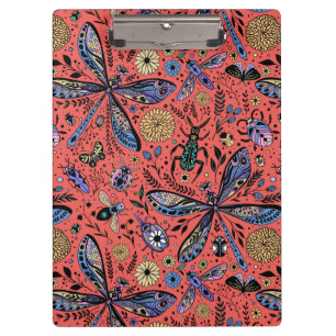 Porte-bloc Bugs de Doodle sur corail rouge