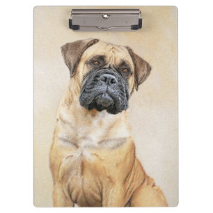 Porte-bloc Bullmastiff Peinture - Joli chien d'origine art