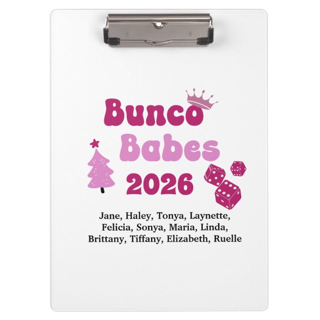 Porte-bloc Bunco Babe Personnalisée  (Devant)