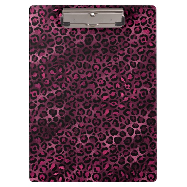 Porte-bloc Burgundy et Gold Leopard Series Design 9 (Devant)
