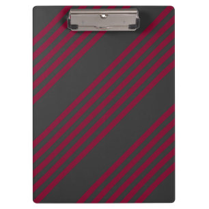 Porte-bloc Burgundy rouge et charbon de bois cinq bandes moti