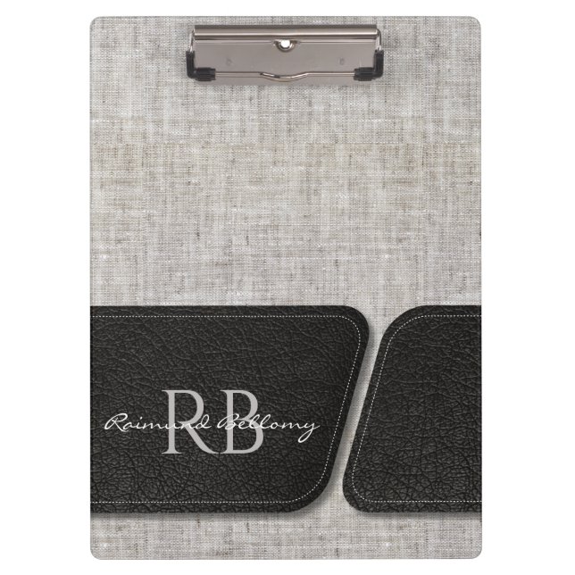 Porte-bloc Burlap moderne (Devant)