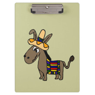 Porte-bloc Burro mexicain drôle avec la couverture colorée