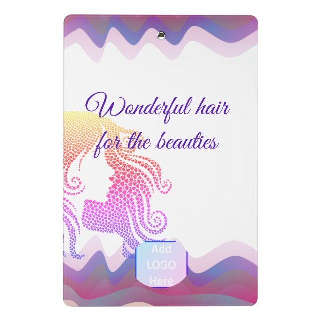 Porte-bloc Business Rainbow Waves Mini Porte - bloc avec logo (Dos)