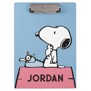 Porte-bloc cacahuètes   Snoopy à la machine à écrire