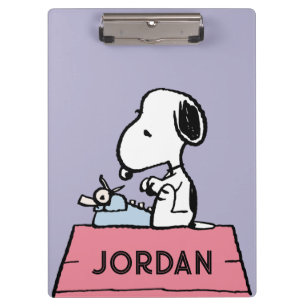 Porte-bloc cacahuètes   Snoopy à la machine à écrire