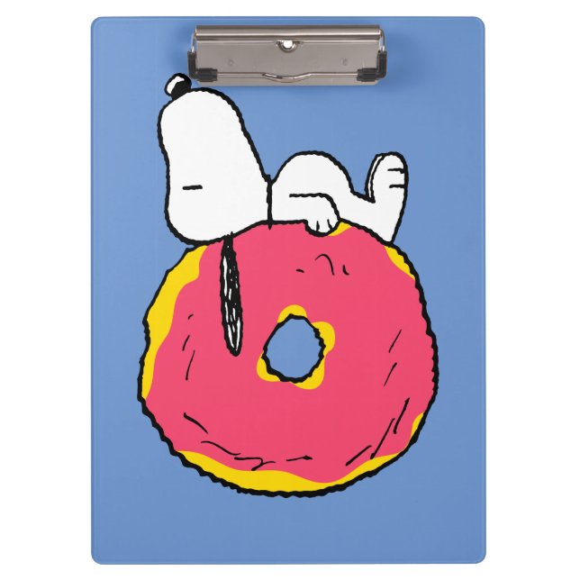 Porte-bloc cacahuètes | Snoopy Donut rose (Devant)