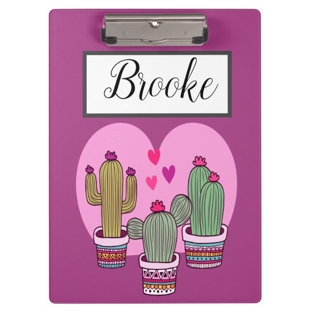 Porte-bloc Cactus mignon (Devant)