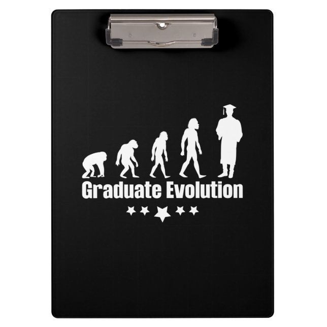 Porte-bloc Cadeau de diplôme | Évolution des diplômés (Devant)
