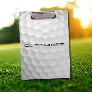 Porte-bloc Cadeau de golf personnalisé avec nom et numéro per