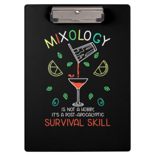 Porte-bloc Cadeau de Noël Barman Mixologue