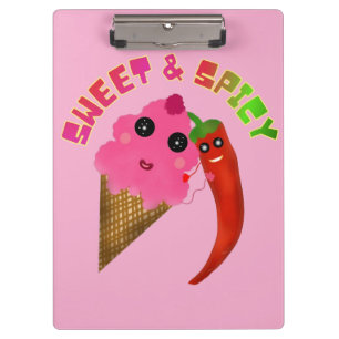 Porte-bloc Cadeau personnalisé Glace et Piment Mignons