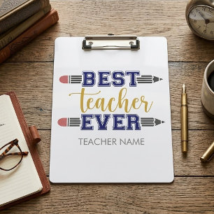 Porte-bloc Cadeau personnalisé Meilleur Enseignant - Cadeau P
