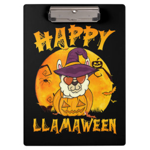 Porte-bloc Cadeau Spider Joyeux Llamaween Llama sorcière Sp