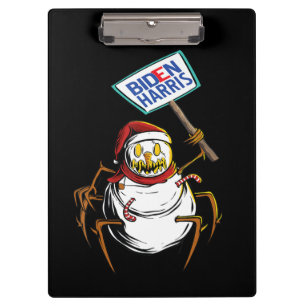 Porte-bloc Cadeau Spider   Scary Snowman Spider Monsters Vote