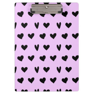 Porte-bloc Cadeaux de motif adorables à cœurs noirs Bonne Sai