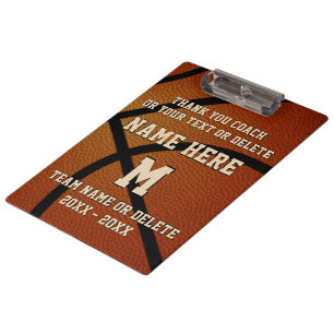 Porte-bloc Cadeaux Personnalisés pour Entraîneurs de Basket-b